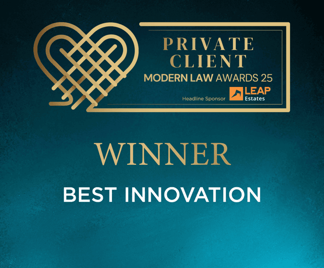 Private client modern law awards best innovation shortlist