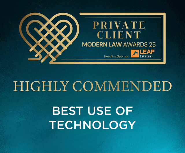 Private client modern law awards best technology shortlist